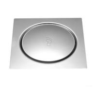 Drain de sol en acier inoxydable 10 cm avec grande capacité de drainage et prévention pour une gestion efficace de l'eau (argenté)