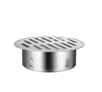 Drain de sol rond 90 mm en acier inoxydable anti-blocage pour le toit extérieur drain de sol insérable avec grand défilement
