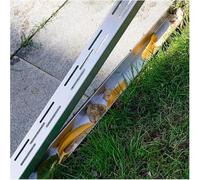 Drain de tranchée 304 SUS avec grille, canal de drainage extérieur robuste 39,4 pouces, 1 pièce(5x5cm(2x2")-8 Pack)