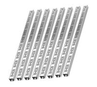 Drain de tranchée commercial for sol en béton - Système de drainage français extra fin avec grille en acier inoxydable(15x5cm 8 Pcs)