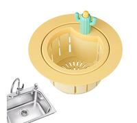 Drain Lavabo Cactus Mignon | Design Créatif À Vidage par Pression Cactus Mignon | Passoire d'Évier Drainage pour Cuisine - pour Maison, Dortoir, Bureau, Bain, Hôtel Et