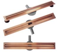Drain Linéaire Rea Neox Slim Pro Brushed Copper 80