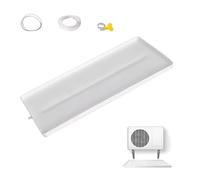 Drain Pan,Plastic Drip Pan,Intermediate Deflector, Air Conditioner Drip Tray, Anti-Aging Condensate Drain Pan, Indoor and Outdoor 1-2P/3-5P(91.5 * 45 * 2.5cm,3m Water Pipe)