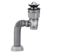 Drain Pipe - Flexible Telescoping Sink Outlet Hose | Adjustable Bathroom Basin Pipe For 40/50/75mm Connection | Anti-Leak, Space-Saving Copper ABS Drain Tube