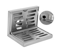 Drain Sol d'Angle En Forme, Siphon De Douche En Forme De L, Drain Latéral d'Angle Drain De Sol, Pour Le Drainage Dans Les Salles De Bains, Cuisines, Balcons Et Buanderies, Pour Tuyaux De 50 Mm