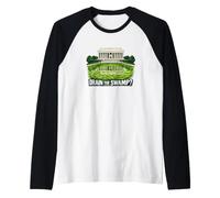 Drain The Swamp Piscine réfléchissante Satire Politique Manche Raglan