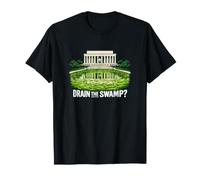 Drain The Swamp Piscine réfléchissante Satire Politique T-Shirt