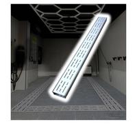 Drainage de sol mince en acier inoxydable pour garage, 1 m et 2 m de long, système de drainage d'égout en béton, canal de descente souterrain pour cour, tonnelle et allée, 1 x 1,2 x 39,4 cm (l x H x L