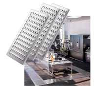 Drainage de Tranchée Lot De 3 Grilles De Drainage Pour Cuisine, Couvercle De Drain De Tranchée En Acier Inoxydable, Grille D'allée, Longueur 22,83" Hauteur 0,98"(58x30x2.5cm/22.83x11.81x0.98in)