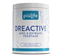Draineur Détox PiùLife - 8 Extraits Végétaux - Ananas, Bromélaïne, Centella Asiatica, Bouleau, Orthosiphon, Pissenlit, Piloselle, Chardon-Marie, Asperge - Diurétique Naturel & Retention D'eau