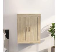 Drainlyn Armoire murale en chêne Sonoma 695 x 325 x 900 cm, capacité de charge de 60 kg, étagère murale, étagère suspendue, étagère flottante, bibliothèque pour salon, chambre à coucher, bureau