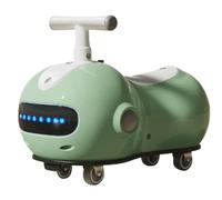 draisienne Balançoire en Forme de cacahuète, Jouet de Voiture, lumières Musicales Anti-Renversement, for Jouer en intérieur et en extérieur Electrique(Brown)