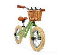 Draisienne - BIGJIGS - Vert - Panier en osier - Autocollants personnalisables - 3 à 6 ans