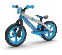 Chillafish BMXIE 2: draisienne avec frein à pied et repose-pied 2 en 1 pour les enfants de 2 à 5 ans, pneus en mousse EVA et caoutchouc ultra résistants et increvables, siège réglable, bleu