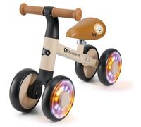 Kinderkraft Draisienne Cutie Flash – 4 roues LED, siège réglable cuir éco, Beige