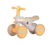 draisienne Draisienne for Enfants, Jouets sans pédale, 4 Roues silencieuses, Voiture Anti-Renversement, for intérieur et extérieur Electrique(Geel)