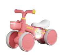 draisienne Draisiennes for Enfants de 1 à 3 Ans, vélo à 4 Roues avec Panier Avant, idéal comme Cadeau de Premier Anniversaire for Tout-Petits Electrique(Roze,with Music Lights)