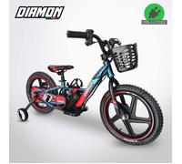 Draisienne électrique enfant DRAXY 250W 16 pouces Rouge DIAMON MOTORS - Batterie Lithium 24V 5.2Ah - 3 vitesses