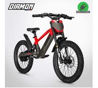 Draisienne Électrique Enfant DRAXY 600W 20"" - DIAMON MOTORS - Rouge