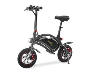 Draisienne électrique pliable URBANGLIDE BIKE 120S - 350 W - 12'' pour adulte en noir