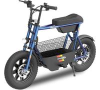 UrbanGlide Draisienne électrique URBANGLIDE THUNDER 160 - 25 km/h, 30 km d'autonomie, Freins à disque, 16'', Bleu Électrique