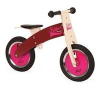 Draisienne en bois bikloon rose/bordeau janod Rose G