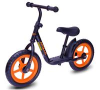 Draisienne Enfant 12 pouces Apollo Aviator - vélo sans pédales léger pour filles et garçons à partir de 2 ans - Couleur Noir