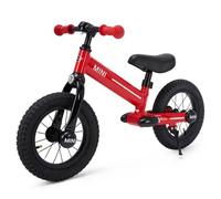 Draisienne enfant MINI 3-6 ans - pneus caoutchouc 16"" - Rouge - Aluminium siège réglable 37-50 cm 98% préassemblée