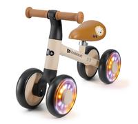 Kinderkraft Draisienne Cutie Flash – 4 roues LED, siège réglable cuir éco, Beige