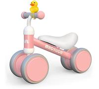 Draisienne Enfants Vélo Bébé sans Pédales 10-24 Mois Jouet Baby Walker Fille Garçon 1-2 Ans Jouet d'Equitation Trotteur Bebe Mini Bike Cadeau Anniversaire Noel Rose