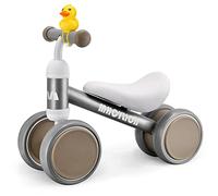 MHCYLION Draisienne Enfants Vélo Bébé sans Pédales 10-24 Mois Jouet Baby Walker Fille Garçon 1-2 Ans Jouet d'Equitation Trotteur Bebe Mini Bike Cadeau Anniversaire Noel Argent