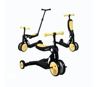 Looping SCOOTIZZ Draisienne Evolutive 5 en 1, Tricycle, Trottinette | Yellow