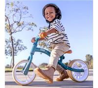 Draisienne Junior, Légère, Équipée D'une Double Roue Arrière Vert Et Maron TU