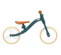 Draisienne junior, légère, équipée d'une double roue arrière vert TU