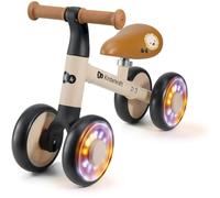 Kinderkraft Draisienne Cutie Flash – 4 roues LED, siège réglable cuir éco, Beige