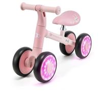 Kinderkraft Cutie Draisie, vélo d'apprentissage sans pédales, Roues avec lumières LED, Design Moderne, Construction sûre, pour Enfants à partir de 1 an, Rose