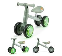 Kinderkraft Cutie Flash Draisienne Mini, vélo d'apprentissage, sans Pédales, Roues EVA, Roues avec LED, en Acier, Design Moderne, Construction Sûre, pour Enfants à partir de 12 Mois, Vert