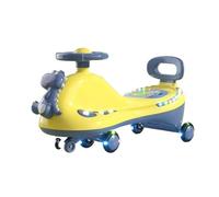 draisienne Les Enfants montent sur Une Voiture Jouet avec des Roues Clignotantes silencieuses et Une lumière Musicale Anti-Renversement, for l'intérieur et l'extérieur Electrique(Geel)