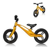 Draisienne LIONELO Bart - Vélo enfant - Jusqu'à 30 kg - Légère - Réglage du guidon et de la selle - Jaune