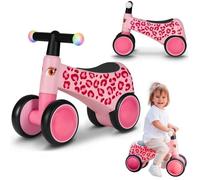 Draisienne LIONELO Sammy - Vélo enfant - Lumières colorées - 4 Roues - 1-3 ans (jusqu'à 30 kg) - Ergonomique - Rose