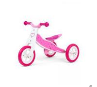 Draisienne - MILLY MALLY - Look Coeurs - 2 en 1 - Roues mousse 7 pouces - Rose