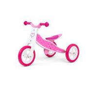 Draisienne - MILLY MALLY - Look Coeurs - 2 en 1 - Roues mousse 7 pouces - Rose