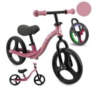 Momi Draisienne ISOKA pour Enfants dès 2 Ans (Max. 35 kg), Cadre léger 3,5 kg, réglage sans Outil de la Hauteur du Guidon et de la Selle, Roues en Caoutchouc TPR avec LED