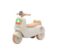 draisienne Moto Jouet Mobile avec lumières et Musique, Voiture Mobile for Enfants de 1 à 4 Ans, Dessin animé, Couleurs Assorties, Tricycle for Enfants Electrique(Wit)