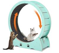 Draisienne pour Chat - Taille XXL - 87 cm - Roue silencieuse avec revêtement de Sol antidérapant - Remorque de Jeu et Fermeture de sécurité - Stable pour Chats Actifs et Races à Poils Longs
