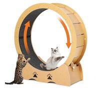 Draisienne pour Chat - Taille XXL - 87 cm - Roue silencieuse avec revêtement de Sol antidérapant - Remorque de Jeu et Fermeture de sécurité - Stable pour Chats Actifs et Races à Poils Longs