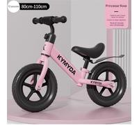 Draisienne pour enfants en acier à haute teneur en carbone avec guidon et siège réglables, trottinette 2 en 1, rose