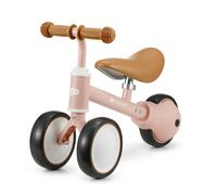 Kinderkraft Cutie Draisienne en Métal, Vélo 3-en-1, Vélo sans Pédales, Vélo Bébé, Siège Réglable (de 26 à 28 cm)., Sûr et Pratique, Poids léger, Trois Roues, 1 an à 15 kg, Rose