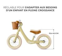 Draisienne - KINDERKRAFT - RAPID 2 - Alliage de Magnésium - Selle Réglable - Poignées Antidérapantes