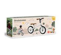 Smoby - First Bike - Beige - Draisienne Enfant Légère en Métal - Roues Silencieuses - Selle Réglable - A Partir de 2 Ans